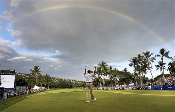 Matt Kuchar se raduje na Sony Open.