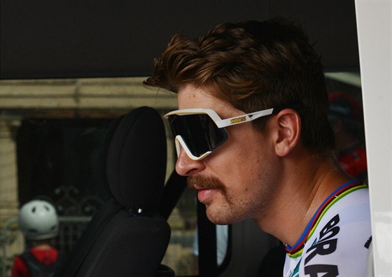 Peter Sagan po vítzství ve tetí etap na Tour Down Under