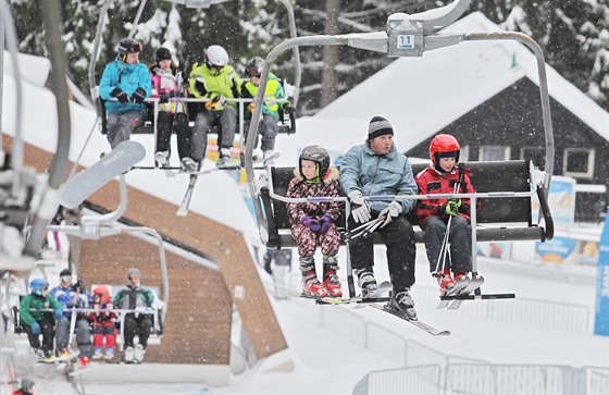 Na Šumavě jsou pro lyžaře ideální podmínky.