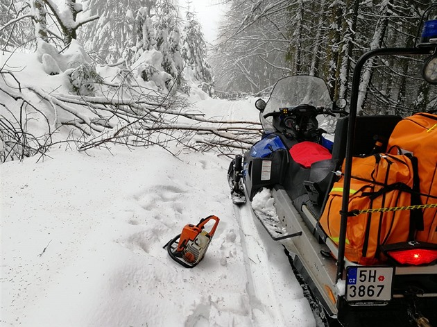 Magistrála u Bublavy. (17. 1. 2019)