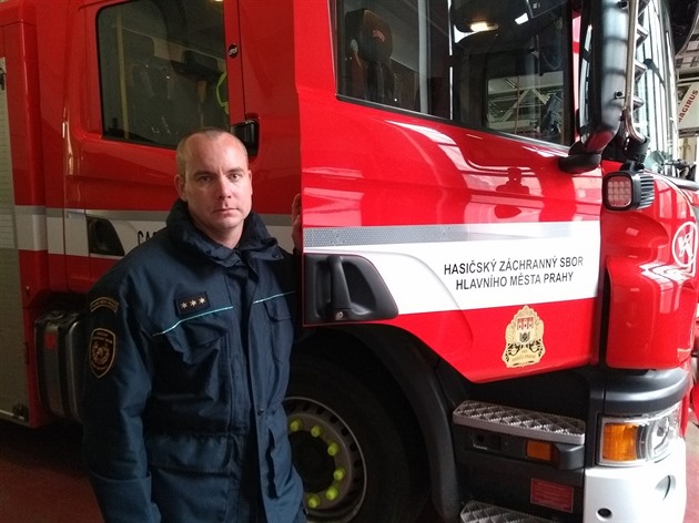 Tomáš Horský, velitel centrální hasičské stanice v Sokolské ulici
