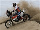 Loic Minaudier z Francie v esté etap Rallye Dakar.