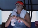 Maria arapovová bhem 1. kola Australian Open.