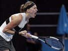 Tetí zápas a tetí bezproblémové vítzství slaví Petra Kvitová na Australian...
