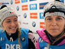 eské biatlonistky si v Oberhofu dojely pro 3. místo ve tafet