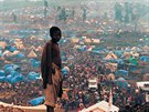 1995. Rwandský uprchlík, tábor Katala. ( Jan ibík, Reflex)