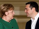 Setkání německé kancléřky Angely Merkelové s řeckým premiérem Alexisen...