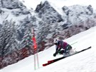 Henrik Kristoffersen v obím slalomu v Adelbodenu.