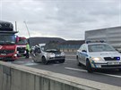 Váná nehoda na Radotínském most. (14. 1. 2019)