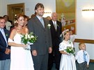 Moderátorka Jolana Voldánová se 17. srpna 2002 v Mladé Boleslavi provdala za...