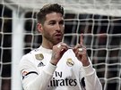 Sergio Ramos z Realu Madrid ukazuje stovku, práv tolik gól u nastílel.