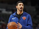 Enes Kanter na tréninku New York Knicks