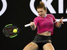KONEN VÝHRA. Rumunská tenistka Simona Halepová prola do druhého kola...