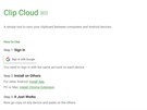 Clip Cloud zajistí synchronizaci obsahu schránky mezi více zaízeními.