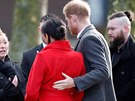 Princ Harry a vévodkyn Meghan na návtv námstí Hamilton ve mst Birkenhead...