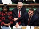 Pedseda Labourist Jeremy Corbyn v britském parlamentu (16. ledna 2019)