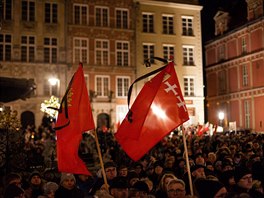 Poláci vyli do ulic na protest proti vrad gdaského starosty Pawla...