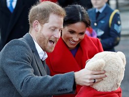 Princ Harry a vévodkyn Meghan (Birkenhead, 14. ledna 2019)