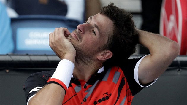 Robin Haase ve druhm kole Australian Open.