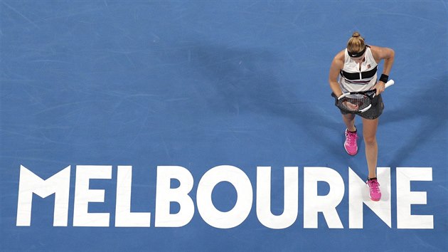 Petra Kvitov ve tetm kole Australian Open.