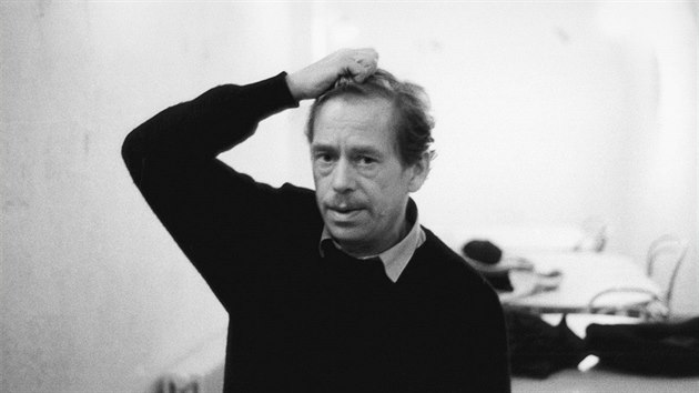 Vclav Havel bhem revolunch dn v listopadu 1989