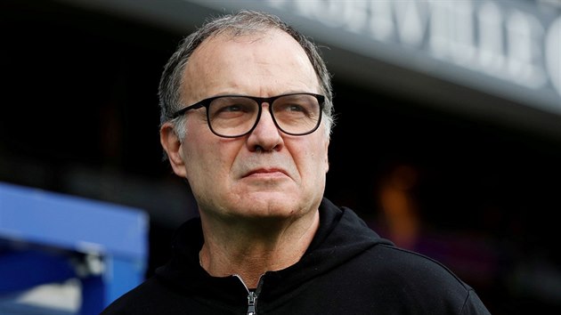 Argentinsk trenr fotbalist Leedsu Marcelo Bielsa.