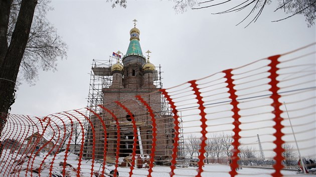 V mal srbsk vesnice Banstol stav pravoslavn kostel, kter chtj mstn pojmenovat po ruskm prezidentovi Vladimiru Putinovi (11.1.2019).