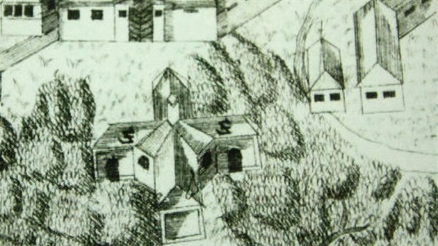 Podoba budovy na dobové kresbě