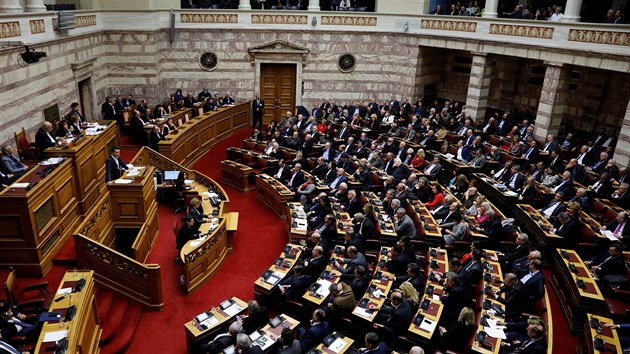eck vlda premira Alexise Tsiprase zskala dvru parlamentu a odvrtila monost pedasnch voleb. V zemi skonila vldn krize tkajc se rozpor kolem nzvu sousedn Makedonie. (16. ledna 2019)