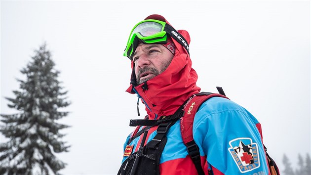 Záchranář z Horské služby Krkonoše Martin Messner (16.9.2019).