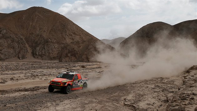 Martin Prokop s Janem Tomnkem ve tvrt etap Dakaru