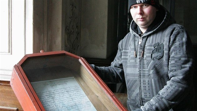 List nalezen u kopie Turnskho pltna v Benediktinskm kltee v Broumov.