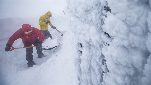 Odklzen snhu u Potovny na Snce (17.1.2019).