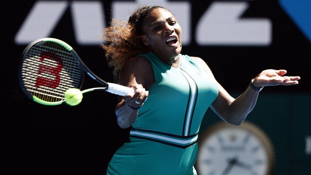POTRNCT. Amerianka Serena Williamsov prola u potrnct v karie do osmifinle Australian Open.