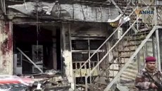 Sebevraedný útoník se odpálil v severosyrském mst Manbid. (16. ledna 2019)