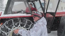 O Ko�enov se starají celkem t�i traktory.