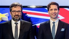 Náměstek ministerstva průmyslu a obchodu Vladimír Bärtl (vlevo) a ekonom Lukáš...