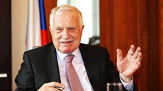 Exprezident Václav Klaus pi rozhovoru pro MF DNES (16. ledna 2019)