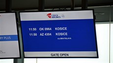 Mapa letecké trat� �erstv� vzniklých �eskoslovenských státních aerolinií z roku...