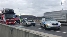 Váná nehoda na Radotínském most. (14. 1. 2019)