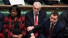 Pedseda Labourist Jeremy Corbyn v britském parlamentu (16. ledna 2019)