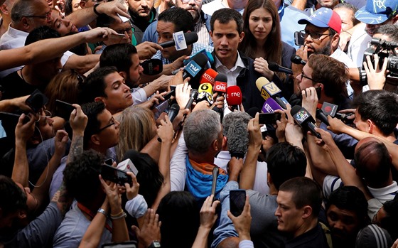 Lídr venezuelské opozice Juan Guaidó