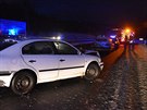 Dopravní nehoda na dálnici D6 u Karlových Var. (29. 1. 2019)