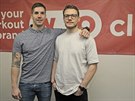 Jan Kok� a Ond�ej Kone� (s br�lemi), majitel� firmy Workout Club Parks z...