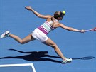 Amerianka Danielle Collinsová pi semifinále Australian Open.