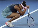 Japonská tenistka Naomi Ósakaová neme uvit vítzství na Australian Open.