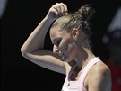 ZAMYLENÁ. Karolína Plíková mezi výmnami tvrtfinále Australian Open dumá nad...