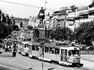 Tramvajový provoz po otevení trasy metra A v roce 1978