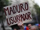 Píznivci lídra venezuelské opozice Juana Guaida se seli v mexické metropoli,...