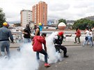 Po celé Venezuele probíhají protesty proti souasnému prezidentu Madurovi. K...